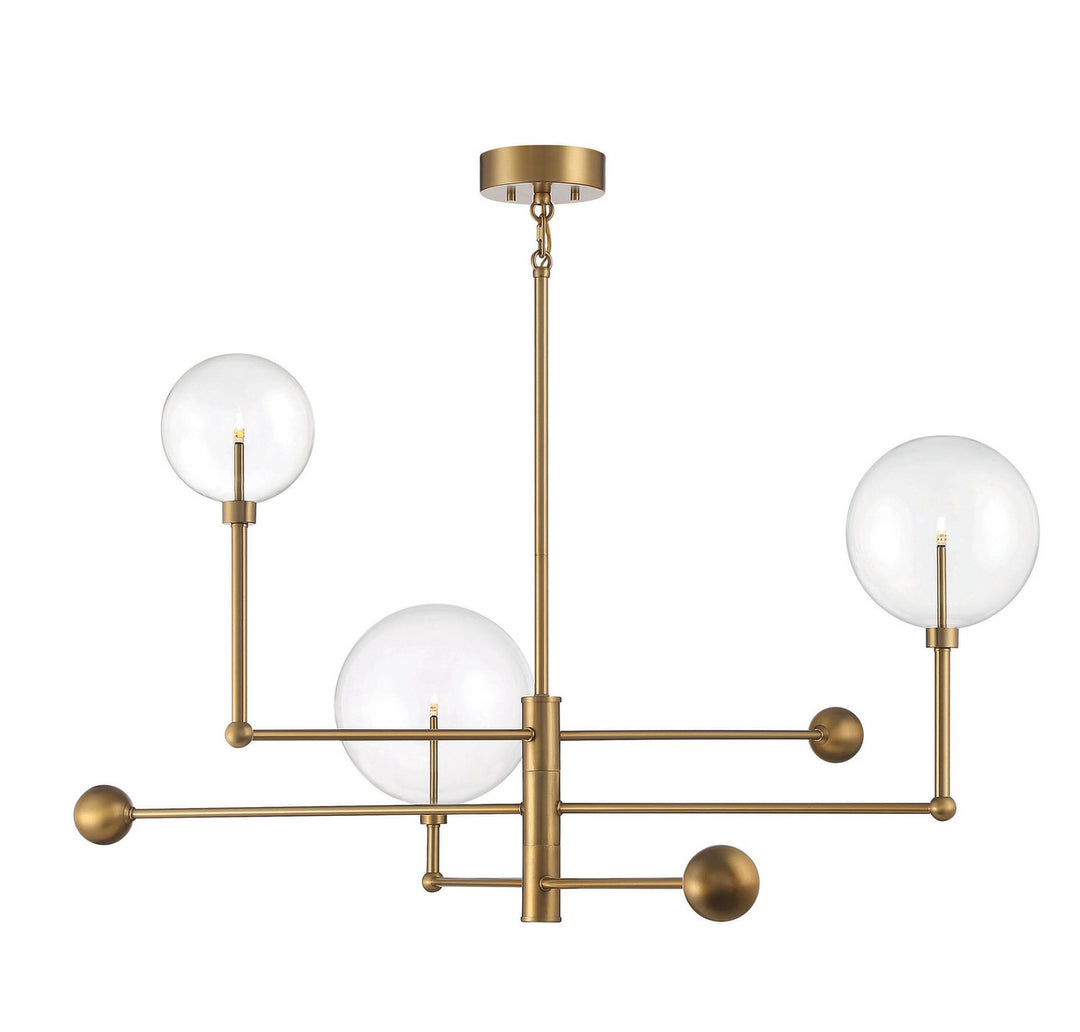 Meridian M100100NB Chandelier Light - Natural Brass