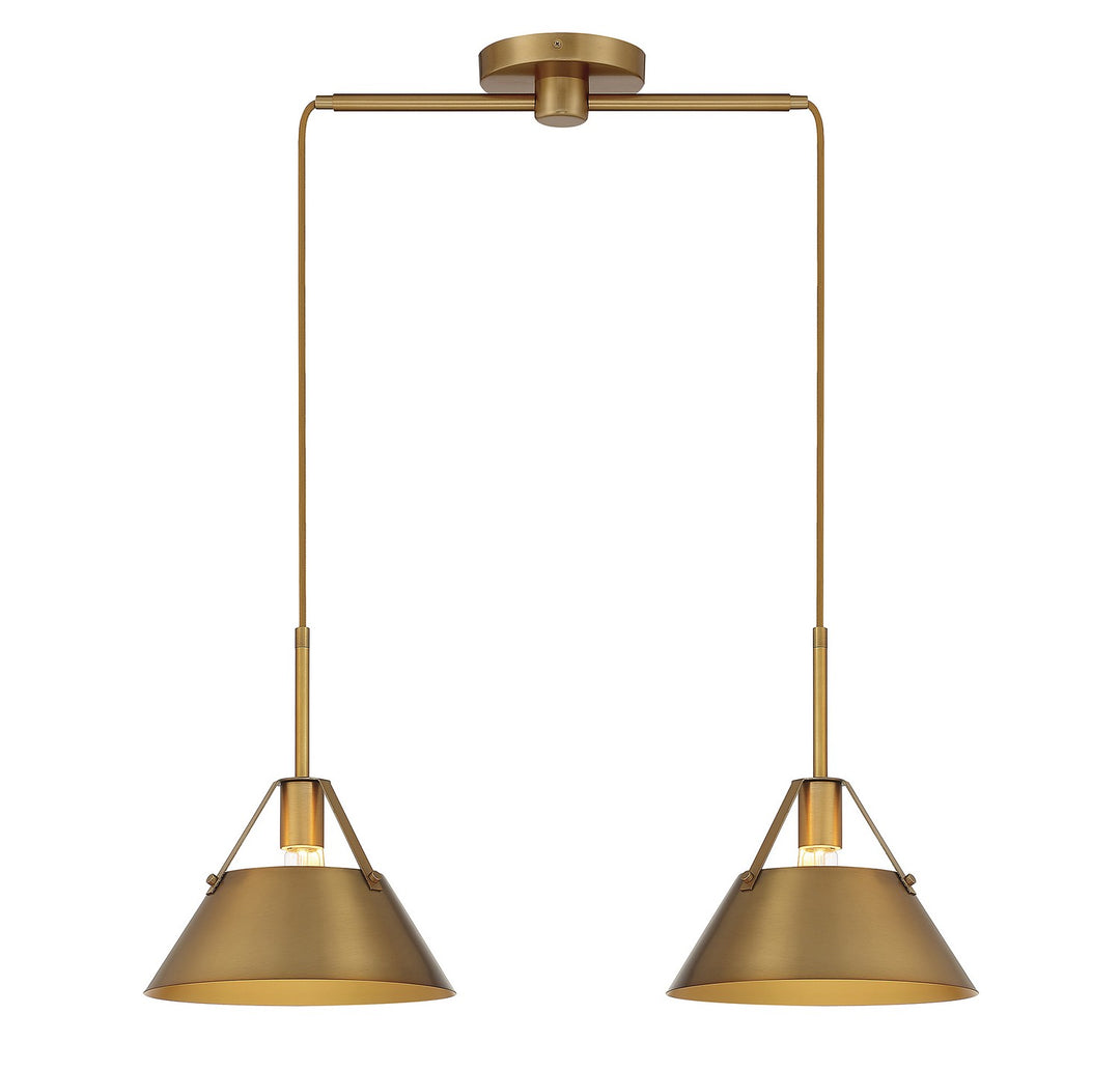 Meridian M100107NB Pendant Light - Natural Brass