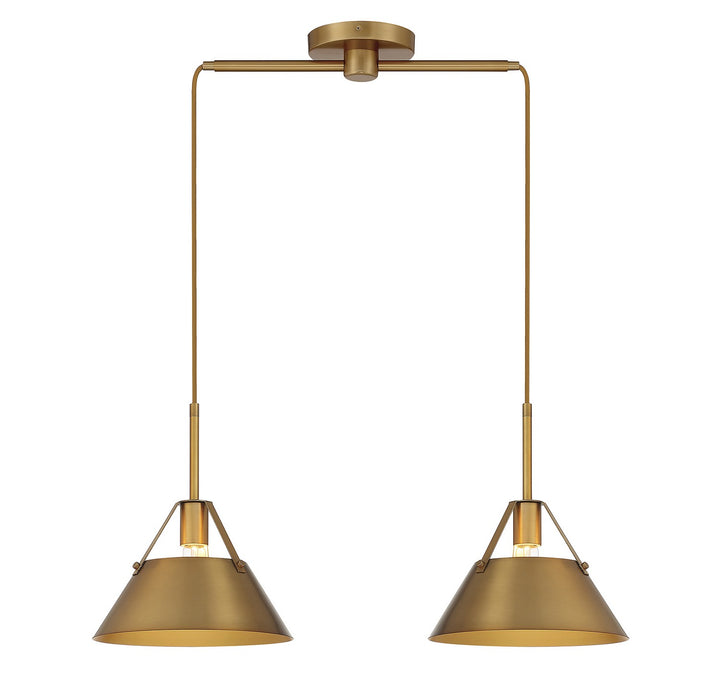 Meridian M100107NB Pendant Light - Natural Brass
