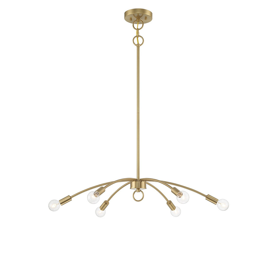 Meridian M100116NB Chandelier Light - Natural Brass