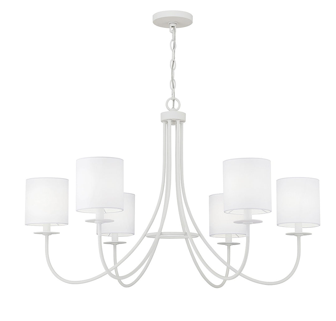 Meridian M100117BQW Chandelier Light - Bisque White