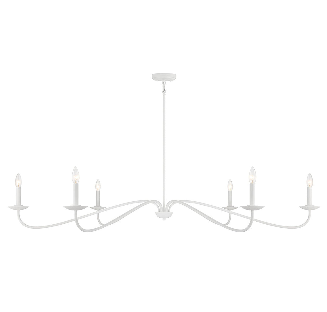 Meridian M100119BQW Chandelier Light - Bisque White