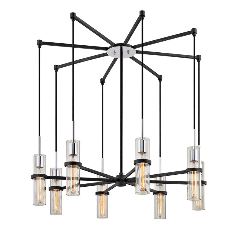 Troy Xavier F6198-TRN/PC Chandelier Light - Textured Iron