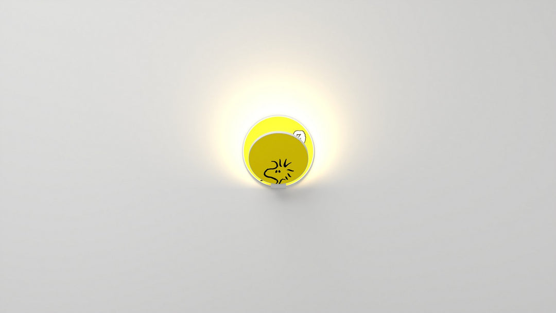 Koncept Gravy GRW-S-MWT-WO1-PI Wall Sconce Light - Matte White Body, Woodstock
