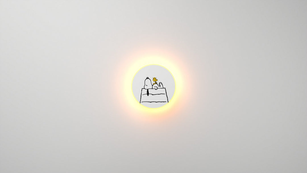 Koncept Ramen RMW-09-SW-SW1-HW Wall Sconce Light - Snoopy Woodstock
