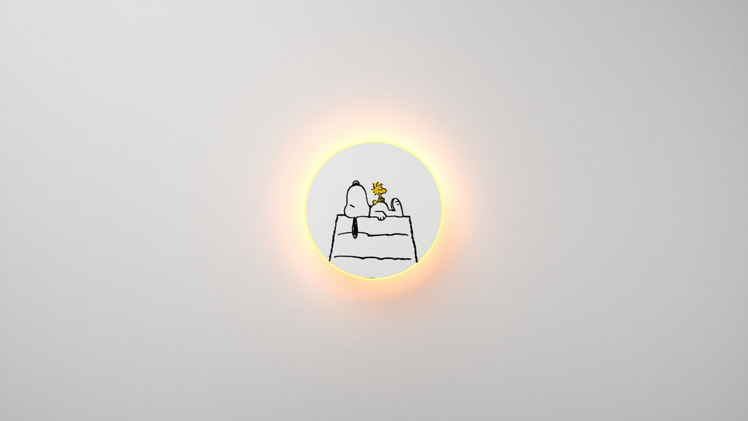 Koncept Ramen RMW-12-SW-SW1-HW Wall Sconce Light - Snoopy Woodstock