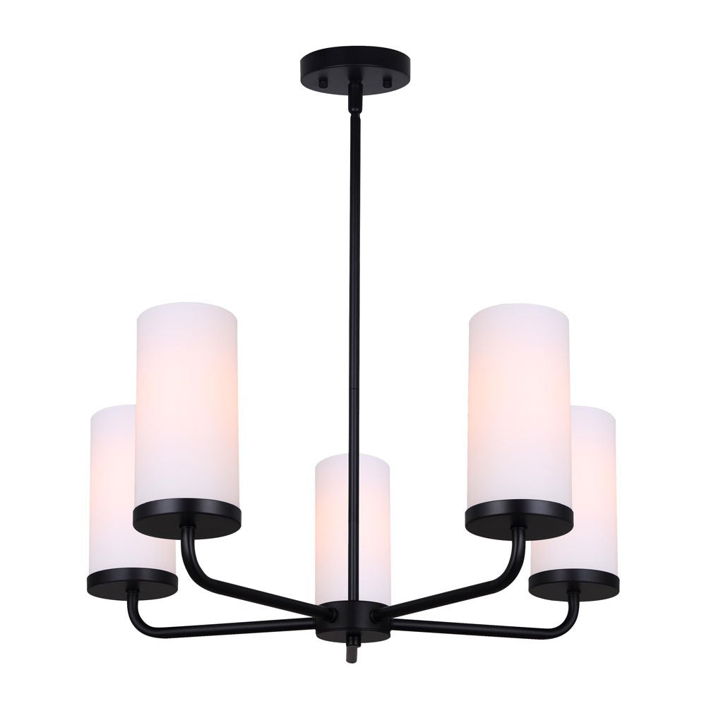 Canarm Malloy ICH2029B05BK Chandelier Light - Black