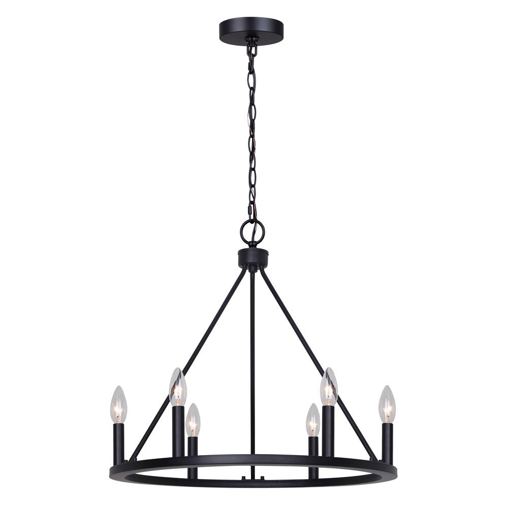 Canarm Mara ICH2033B06BK26 Chandelier Light - Black