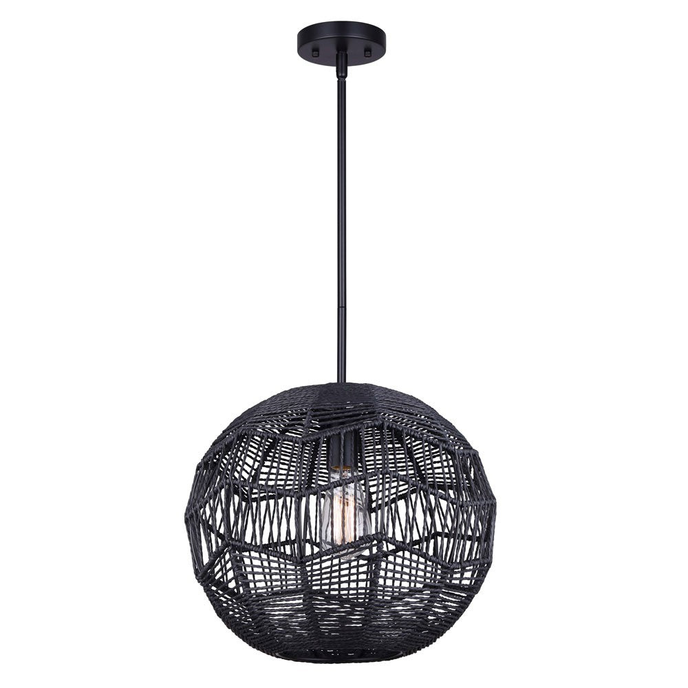 Canarm Leona IPL2036B01BK Pendant Light - Black