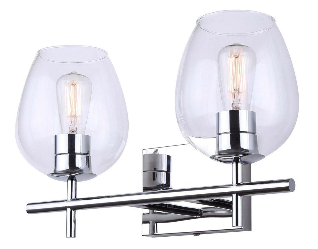 Canarm Cain IVL1019A02CH Bath Vanity Light 16 in. wide - Chrome
