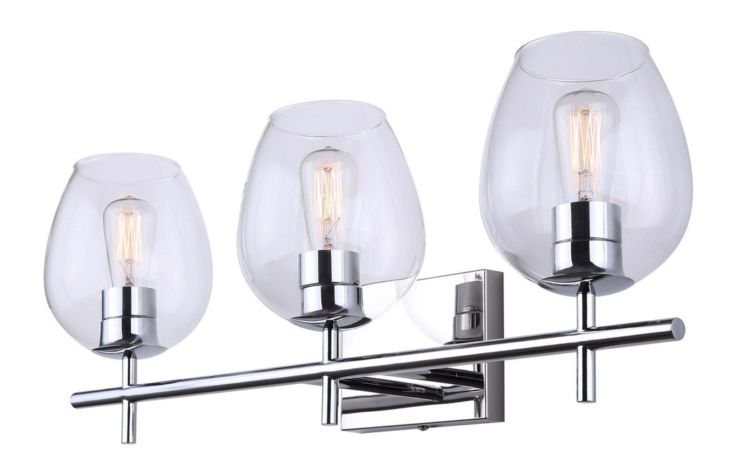Canarm Cain IVL1019A03CH Bath Vanity Light 25 in. wide - Chrome
