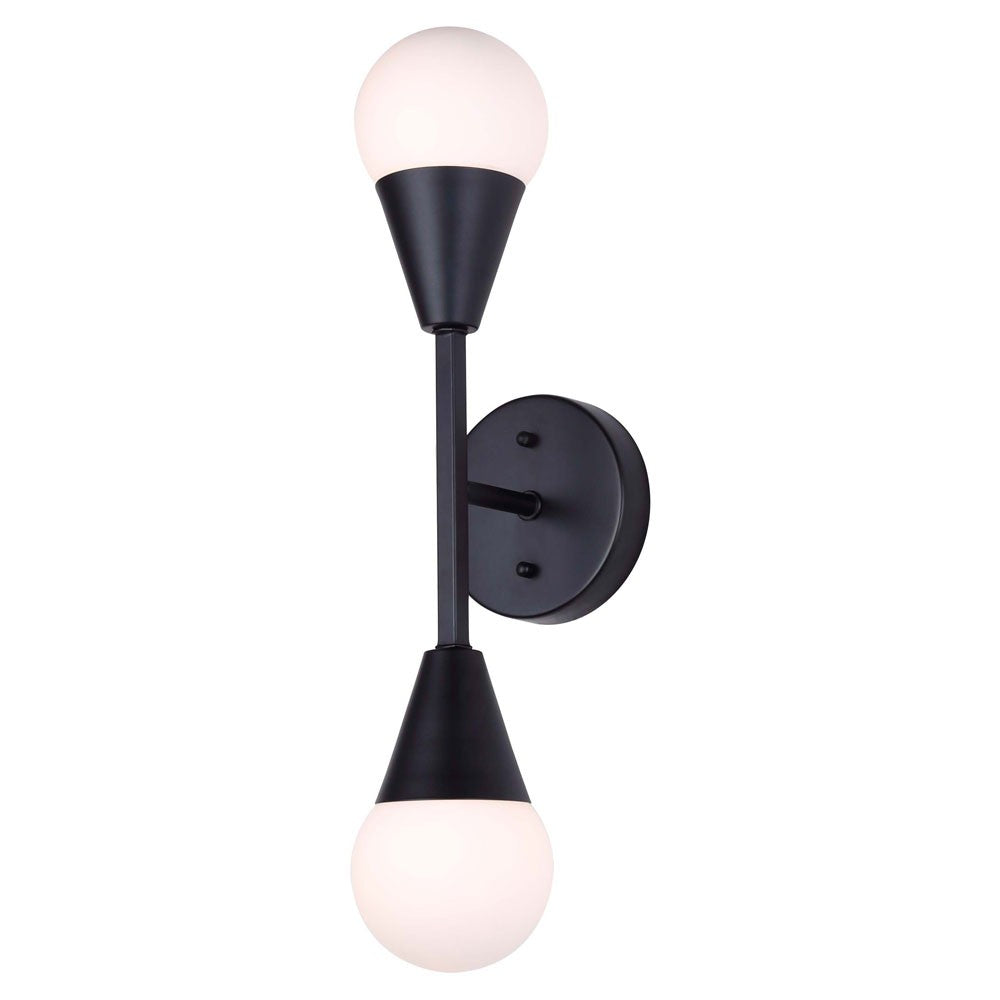 Canarm Arlowe IWF1125A02BK9 Wall Sconce Light - Black