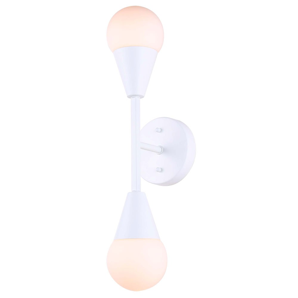 Canarm Arlowe IWF1125A02WH9 Wall Sconce Light - White