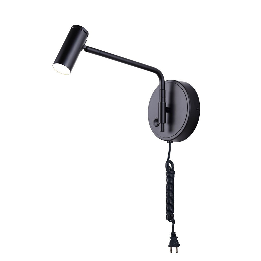 Canarm Lighting LWF260A01BK Modern Teo Lamp Black