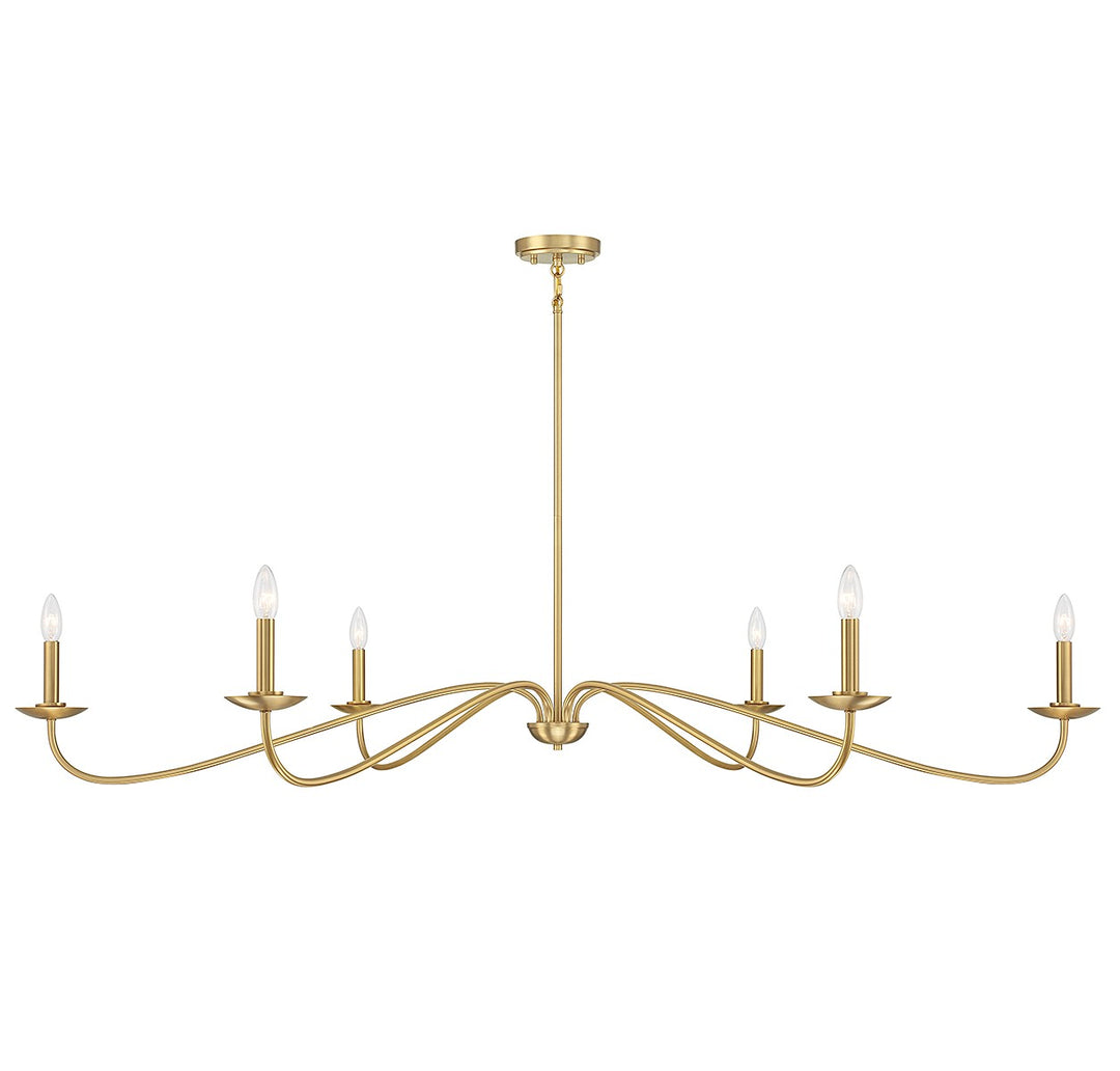 Meridian M100119NB Chandelier Light - Natural Brass