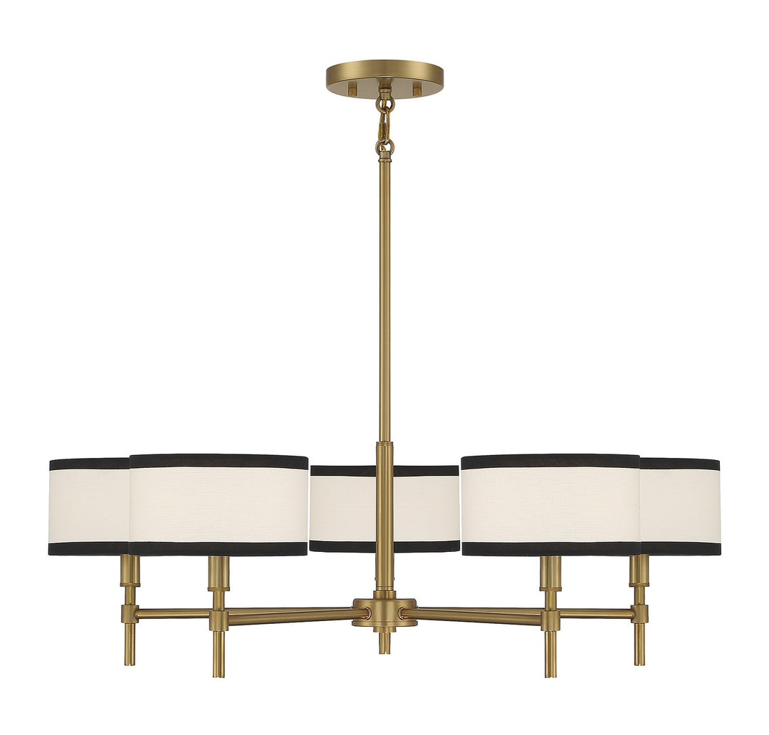 Meridian M10011NB Chandelier Light - Natural Brass