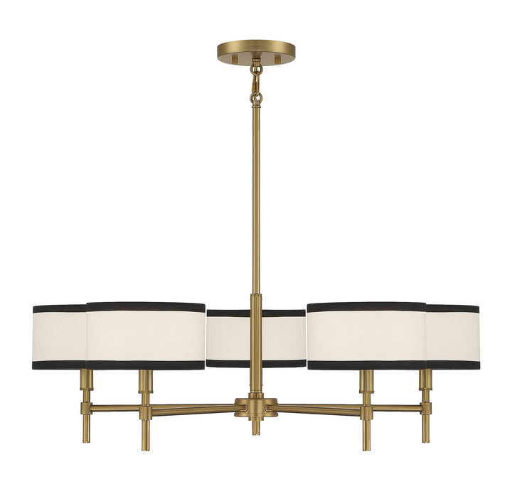 Meridian M10011NB Chandelier Light - Natural Brass