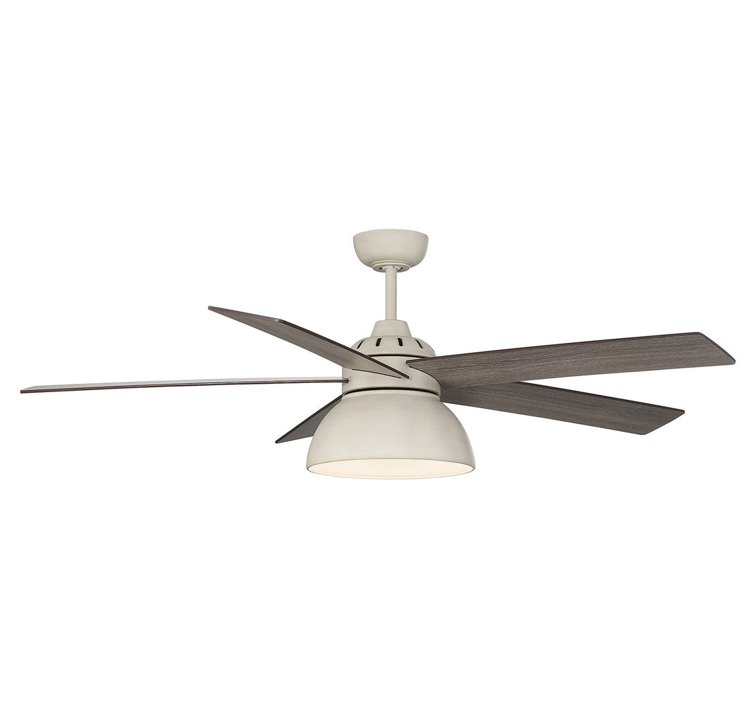 Meridian M2014DWH Ceiling Fan 52 - Distressed White, Distressed White/Birchwood/