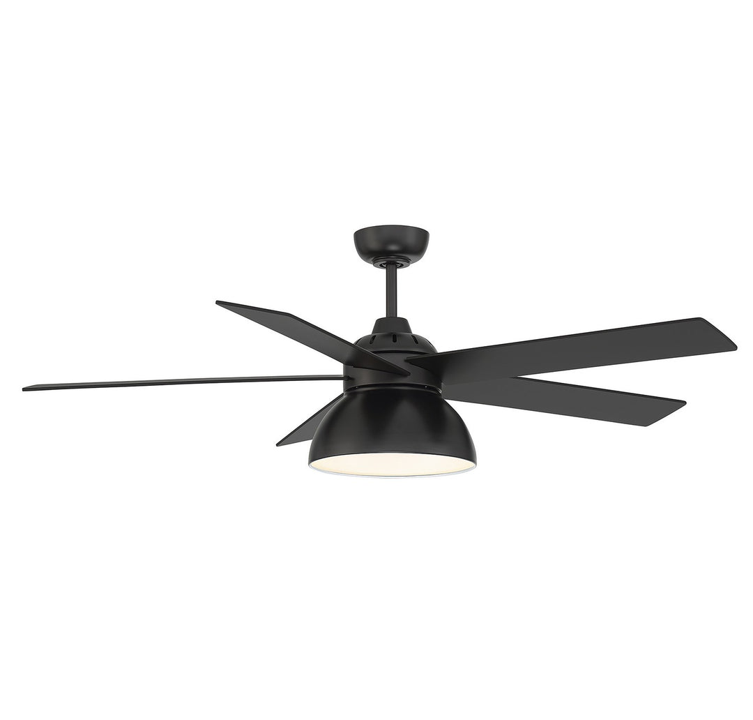 Meridian M2014MBK Ceiling Fan 52 - Matte Black, Matte Black/