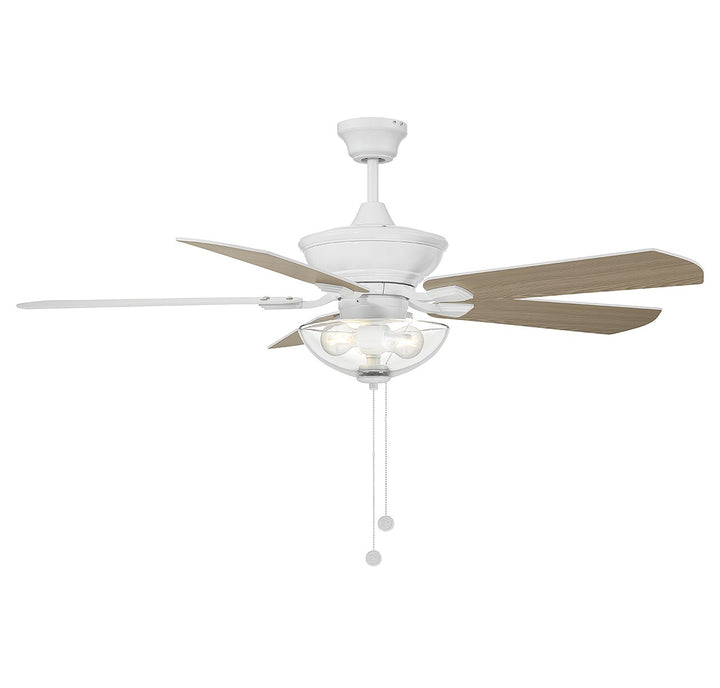 Meridian M2026WHRV Ceiling Fan 52 - White, Walnut/Black/