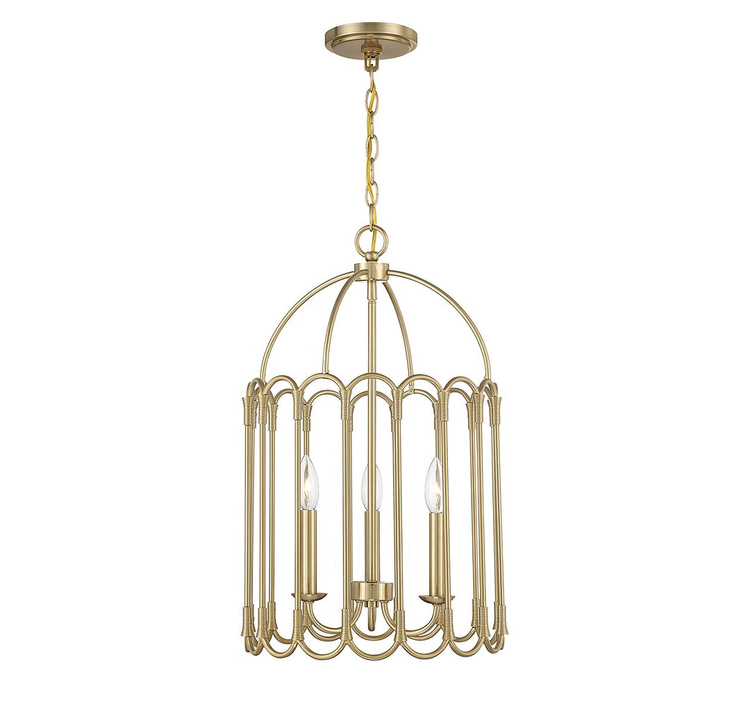 Meridian M30011NB Pendant Light - Natural Brass