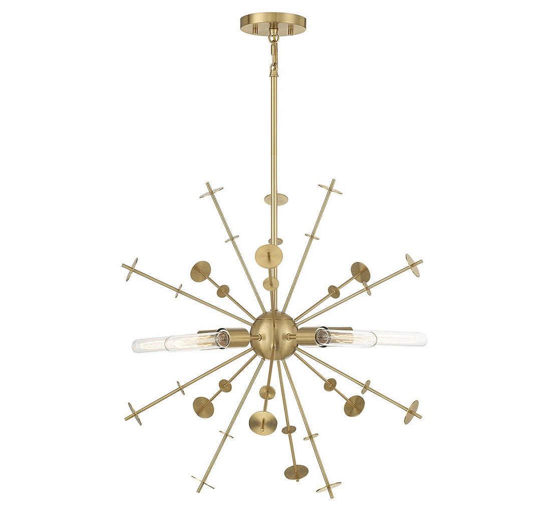 Meridian M7027NB Chandelier Light - Natural Brass