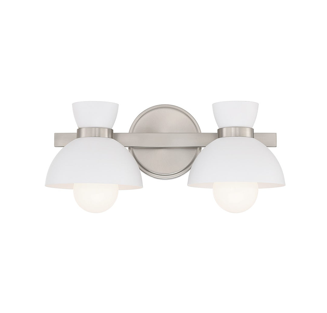 Meridian M80074BN Bath Vanity Light 17 in. wide - Brushed Nickel