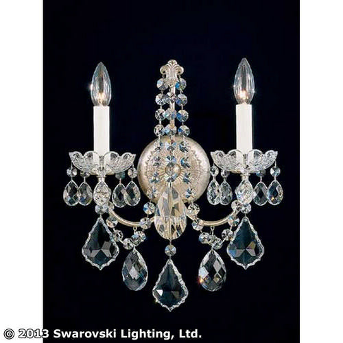 Schonbek New Orleans 3651-48S Wall Sconce Light - Antique Silver