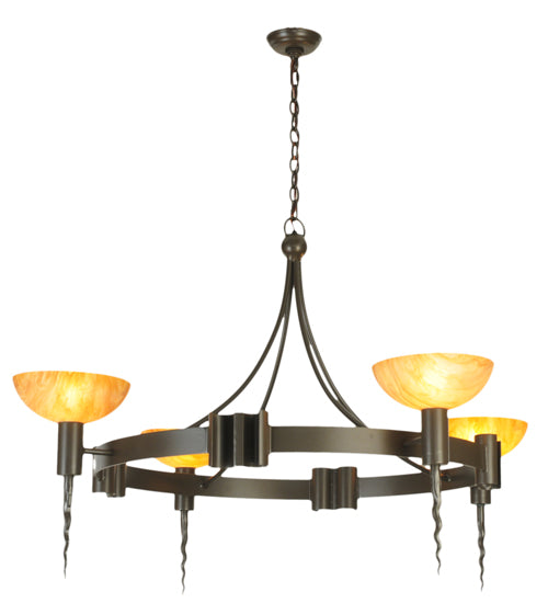 Meyda Tiffany Kuberic 130163 Chandelier Light - Timeless Bronze