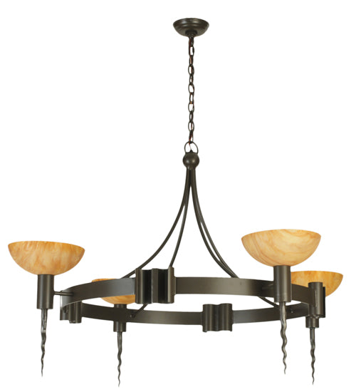 Meyda Tiffany Kuberic 130163 Chandelier Light - Timeless Bronze