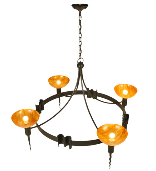 Meyda Tiffany Kuberic 130163 Chandelier Light - Timeless Bronze