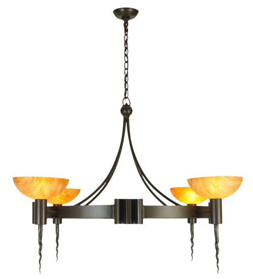 Meyda Tiffany Kuberic 130163 Chandelier Light - Timeless Bronze