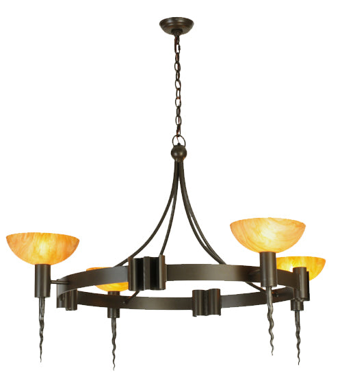Meyda Tiffany Kuberic 130163 Chandelier Light - Timeless Bronze