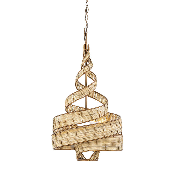 Varaluz Flow 240P03BTR Pendant Light - Baguette/Natural Rattan