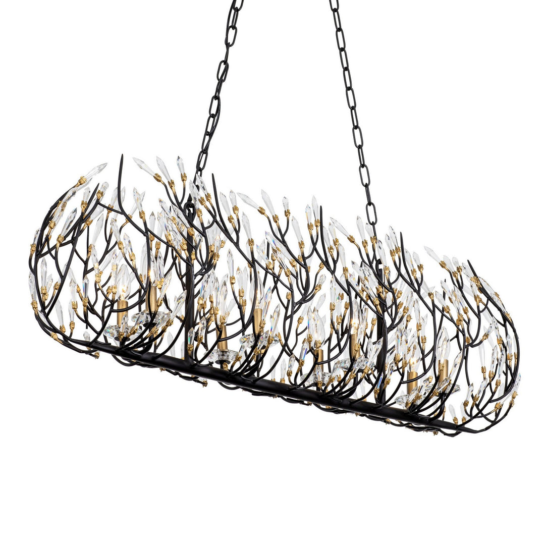 Varaluz Bask 271N08MBFG Pendant Light - Matte Black/French Gold