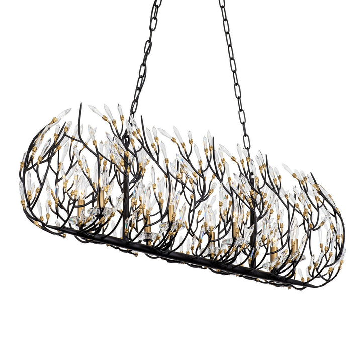 Varaluz Bask 271N08MBFG Pendant Light - Matte Black/French Gold