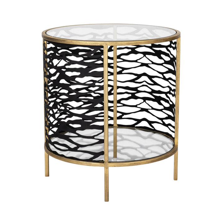 Varaluz Lighting 348TE18HGCB  Kato Furniture Havana Gold/Carbon