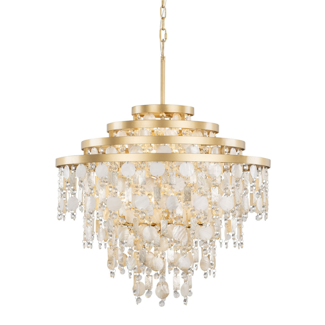 Varaluz Kalani 377C10FG Chandelier Light - French Gold