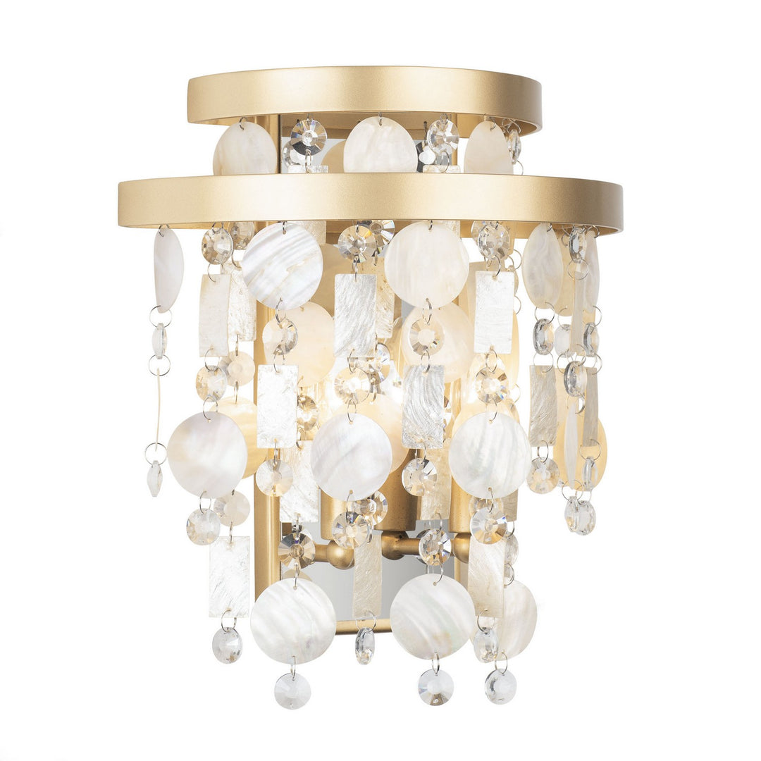 Varaluz Kalani 377W02FG Wall Sconce Light - French Gold