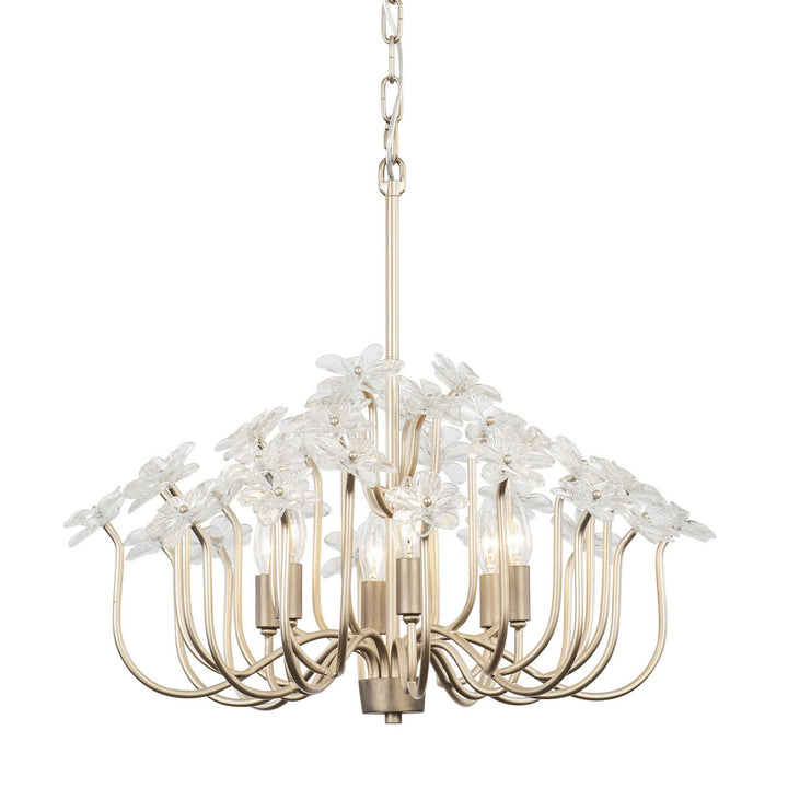 Varaluz Wildflower 378C06GDAR Chandelier Light - Gold Dust/Artifact