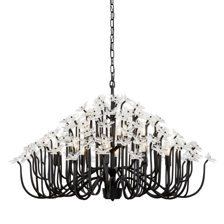 Varaluz Wildflower 378C15MB Chandelier Light - Matte Black
