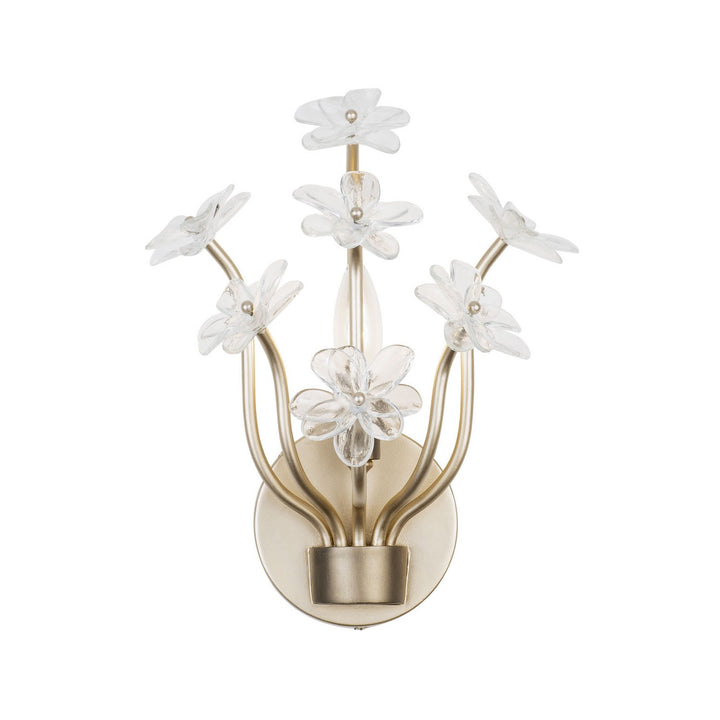 Varaluz Wildflower 378W01GDAR Wall Sconce Light - Gold Dust/Artifact