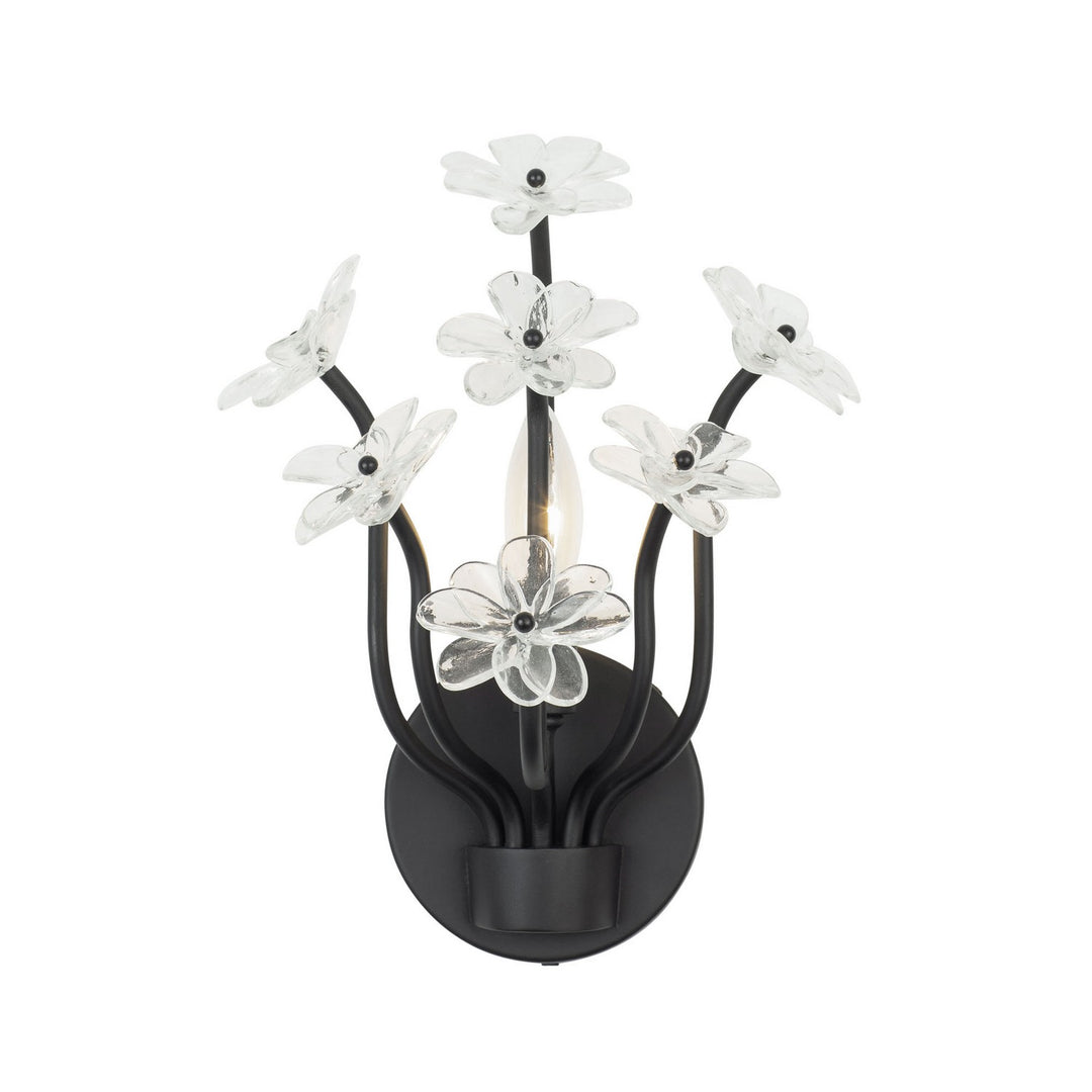 Varaluz Wildflower 378W01MB Wall Sconce Light - Matte Black