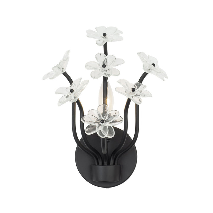 Varaluz Wildflower 378W01MB Wall Sconce Light - Matte Black