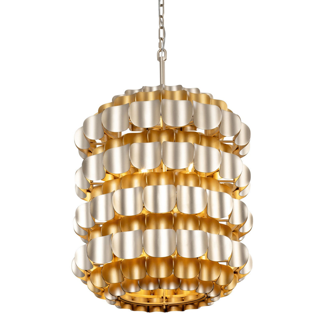 Varaluz Swoon 382F06AGGD Pendant Light - Antique Gold/Gold Dust