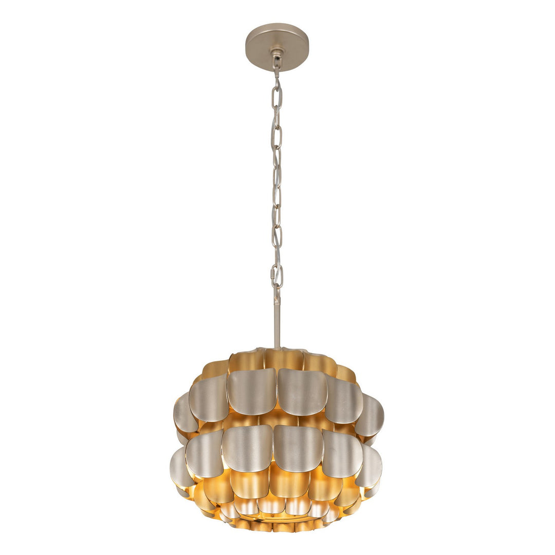 Varaluz Swoon 382P01AGGD Pendant Light - Antique Gold/Gold Dust