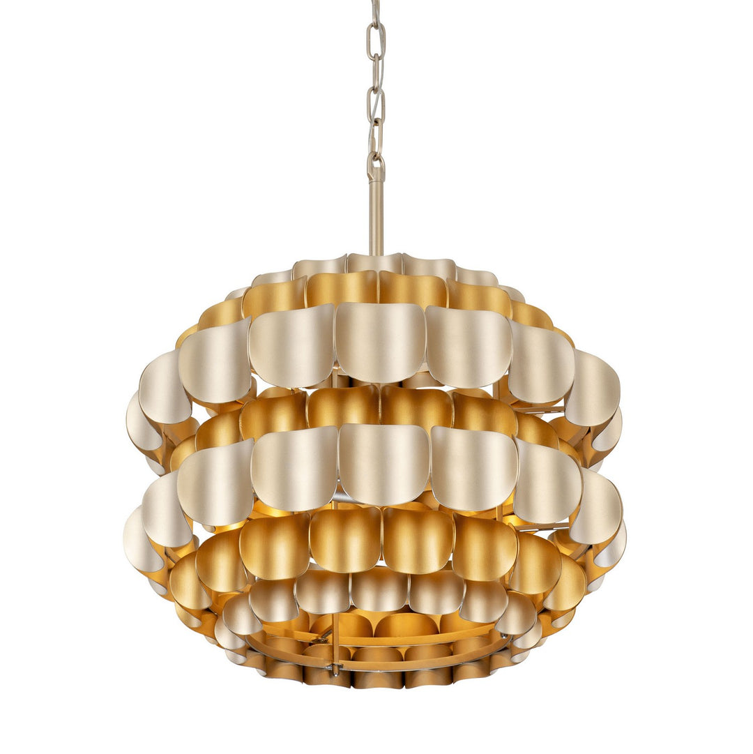 Varaluz Swoon 382P03AGGD Pendant Light - Antique Gold/Gold Dust