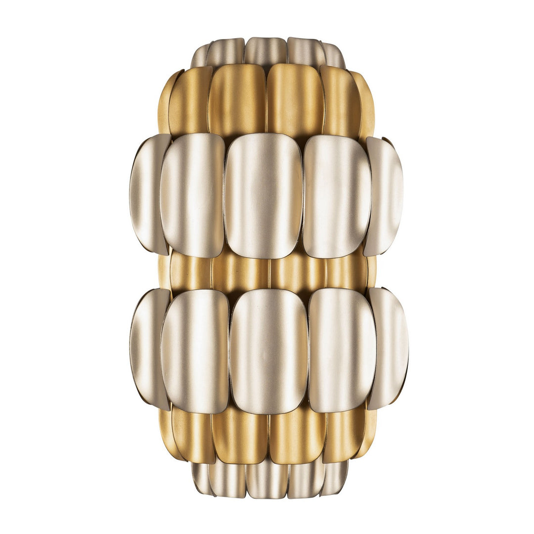 Varaluz Swoon 382W02AGGD Wall Sconce Light - Antique Gold/Gold Dust