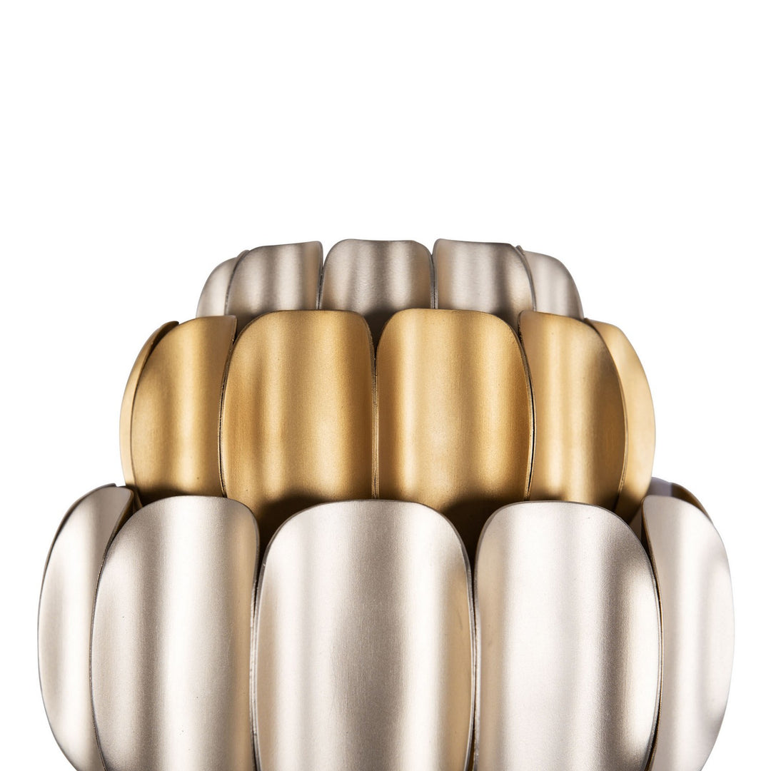 Varaluz Swoon 382W02AGGD Wall Sconce Light - Antique Gold/Gold Dust