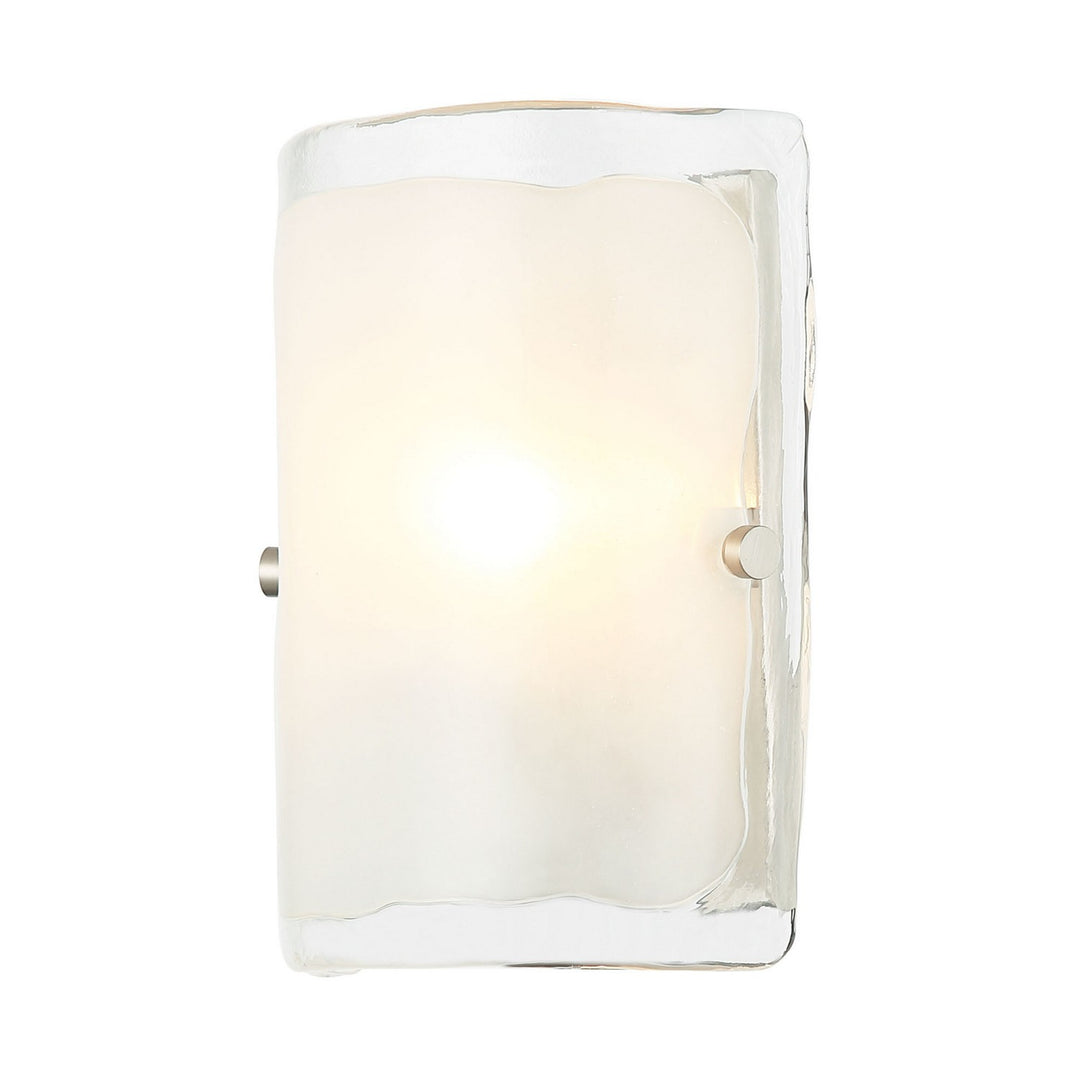 Varaluz Fairchild 385W01BNS Wall Sconce Light - Black/Polished Nickel/Satin Brass
